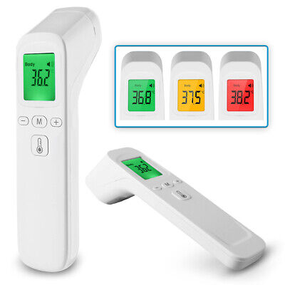 Infrarot Fieber Thermometer Stirnthermometer Kontaktlos Stirn Ohr Oberflächen • 10.95€