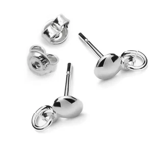 BORCHIE ARGENTO STERLING 925 con Orecchino ad Anello Ricerca PRODUZIONE DI GIOIELLI F444 - Foto 1 di 9