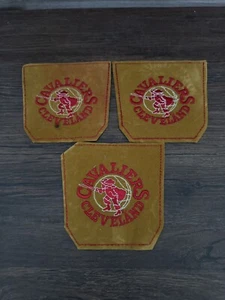 1972 CLEVELAND CAVALIERS NBA BASKETBALL  VINTAGE 5" JEANS POCKET PATCH Set Of 3 - Picture 1 of 8