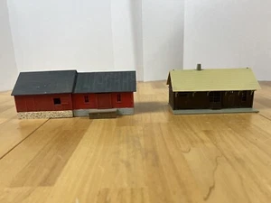 Vintage Built HO Scale Depot Buildings For Train Layout Lot of 2 - Picture 1 of 19