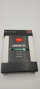 Small HANES 3pk COMFORT FIT CREWS T-SHIRTS ULTRA SOFT, WHITE - Picture 1 of 5