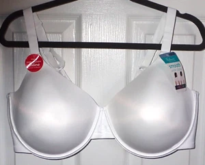 Vanity Fair Radiant BH 42DDD glatter Rücken & Seiten Bügel einfarbig weiß - Bild 1 von 6