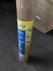 RADIANCE Cord Free 1/4 Inch Oval PVC Shade, Woodgrain, X 72 Inches Roll up Blind - Picture 1 of 2