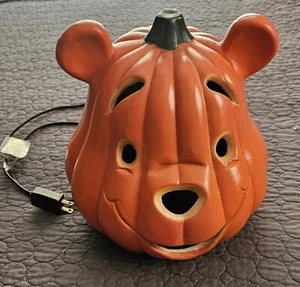 Disney Winnie the Pooh Blow Mold Light Up Pumpkin Jack O Lantern Halloween - Picture 1 of 1