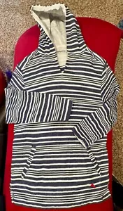 Tommy Hilfiger Nautical S/P Blue and White Stripe LS Hoodie - Picture 1 of 6