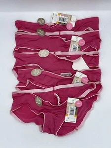 5-PACK MAIDENFORM ONE FAB FIT DECADENCE SMOOTH BIKINI PANTIES SIZE 5/S PINK C11 - Picture 1 of 2