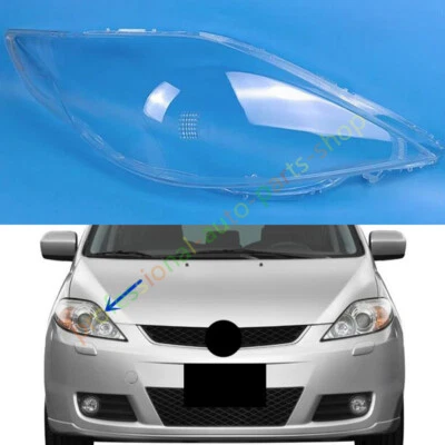 Cubierta de lente transparente para faros laterales derechos para Mazda 5 2008-2010 reemplazo + pegamento Foto 1 de 4