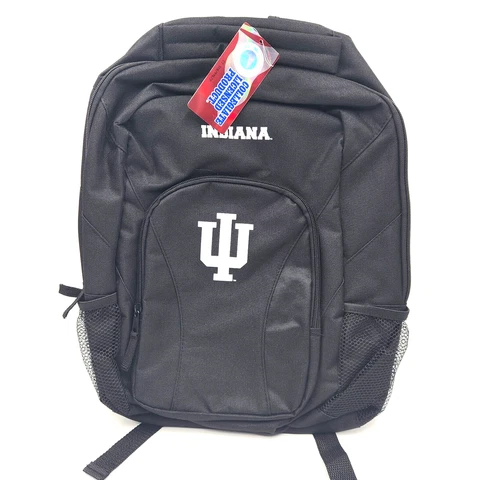 Indiana University Back Pack Book Sports Gym School Bag Black NWT Cover