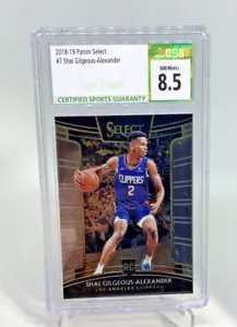 2018-19 Panini Select#7 Shai Gilgeous-Alexander RC Rookie CSG 8.5 A35 - Picture 1 of 2