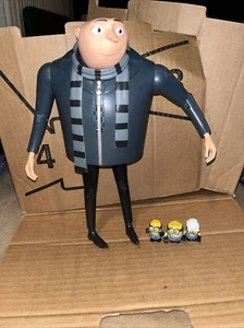 "Despicable Me 2 14"" Talking Gru Dreamworks figura de acción muñeca de moda con Minions" - Imagen 1 de 4