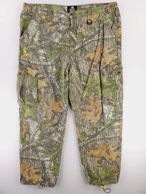 Mossy Oak Pants Men XXL Brown Green Camo Obsession Cargo Utility Hunting Relaxed - Image 1 of 4