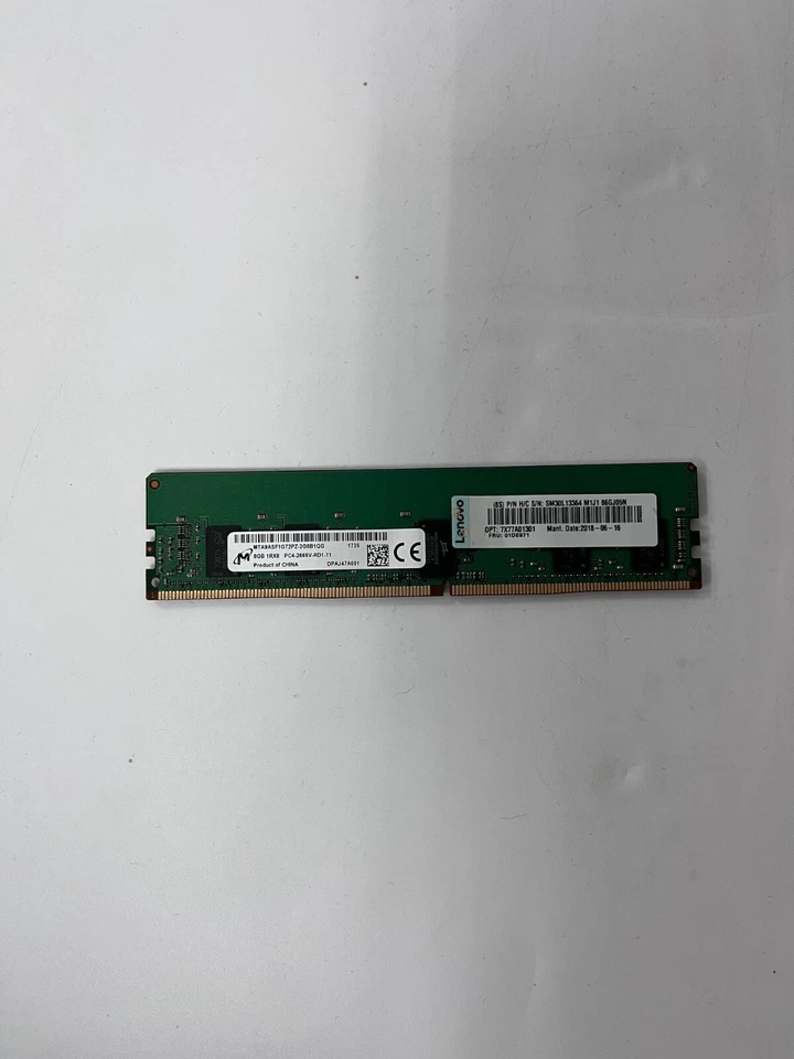 Lenovo 8GB (1x8GB) 288-Pin DIMM 2666MHz DDR4 RAM Module - Image 1 of 1