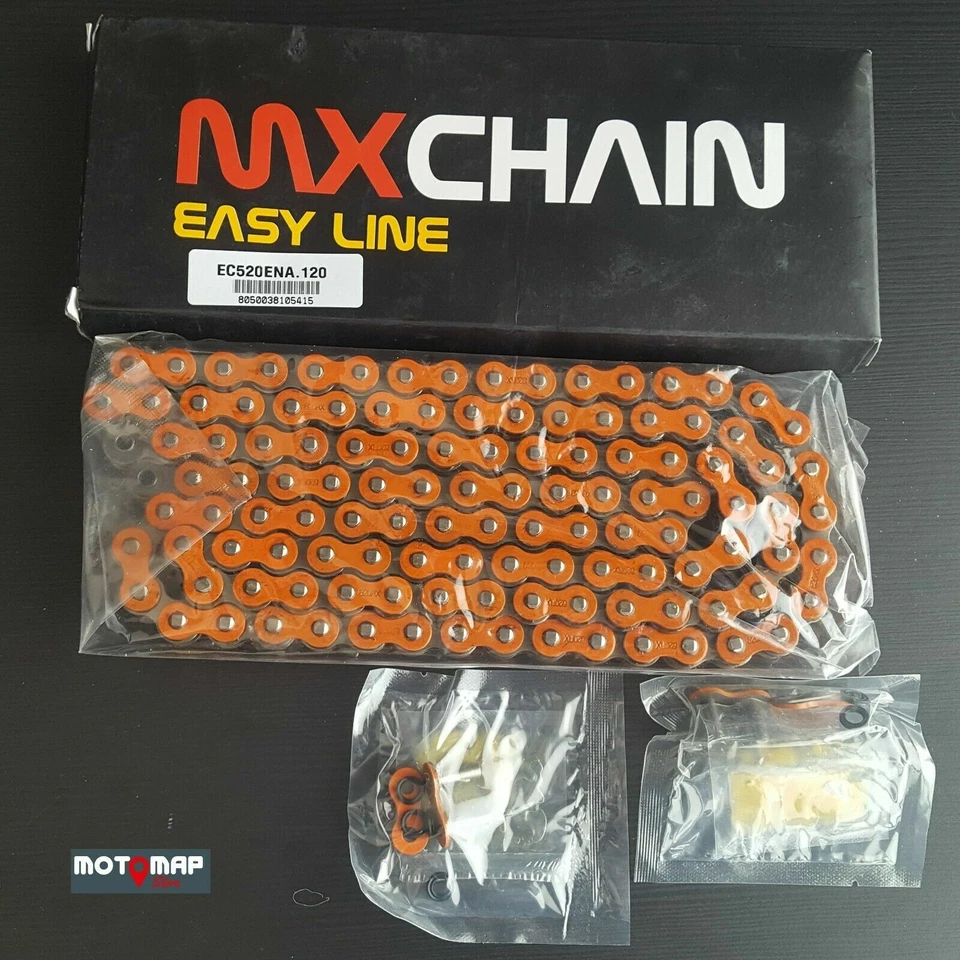 Catena Mx Chain Passo 520 Enduro Rx Ring X Ring 120 Maglie Arancio - Immagine 1 di 1