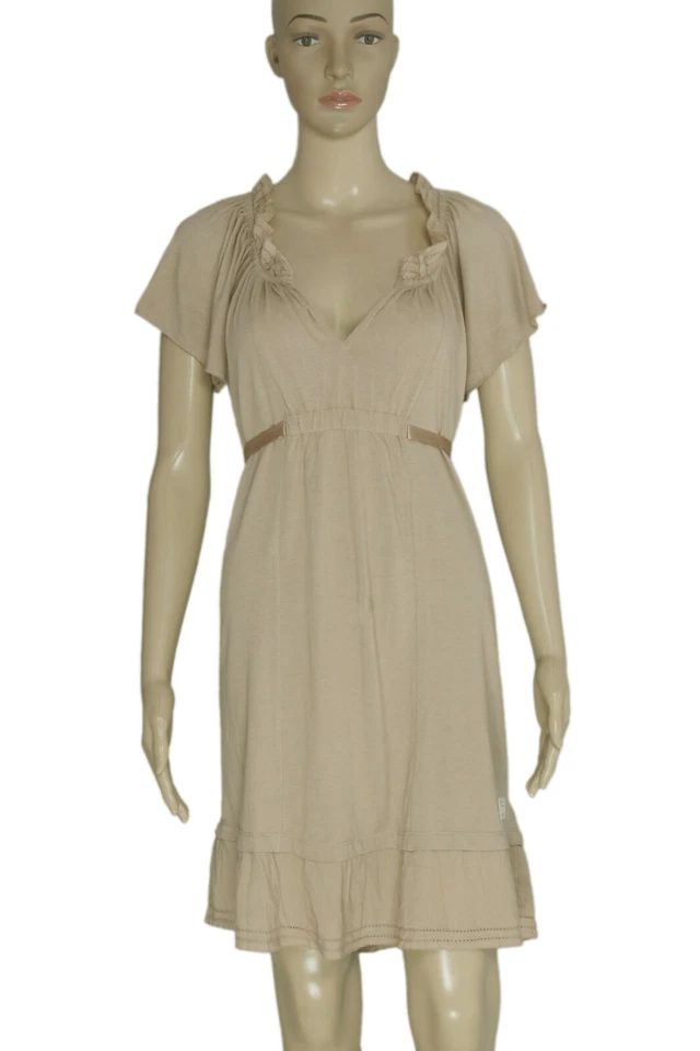 Odd Molly Harbour Tunic Dress Lace Short Sleeve Tie Waist Brown New Medium M - Image 1 of 4