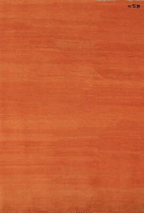 Luxuriöser Gabbeh solides Design moderner Wollteppich - brandneu 4x6 Fuß - Bild 1 von 18