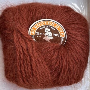 Angora BOUTON D OR 70% Angora 30% Lambswool 20 g Fb. 456 Braun - Bild 1 von 1