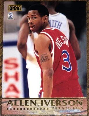 1997 SCORE BOARD PLAYERS CLUB '97 ALLEN IVERSON CARD PHILADELPHIA 76ers - Image 1 of 2
