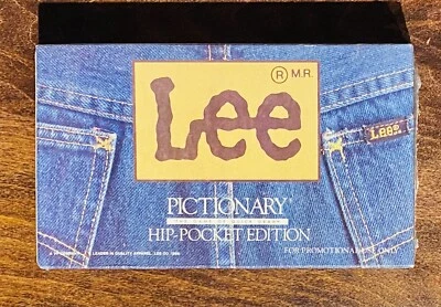 Lee Jeans PICTIONARY Hip-Pocket Edition Game (1985) NEW SEALED - PROMO ITEM - Image 1 of 3