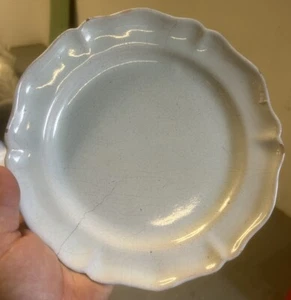 Plat Blanc Varages Moustiers Faïence XVIIIeme Vaisselle Ancien - Picture 1 of 5