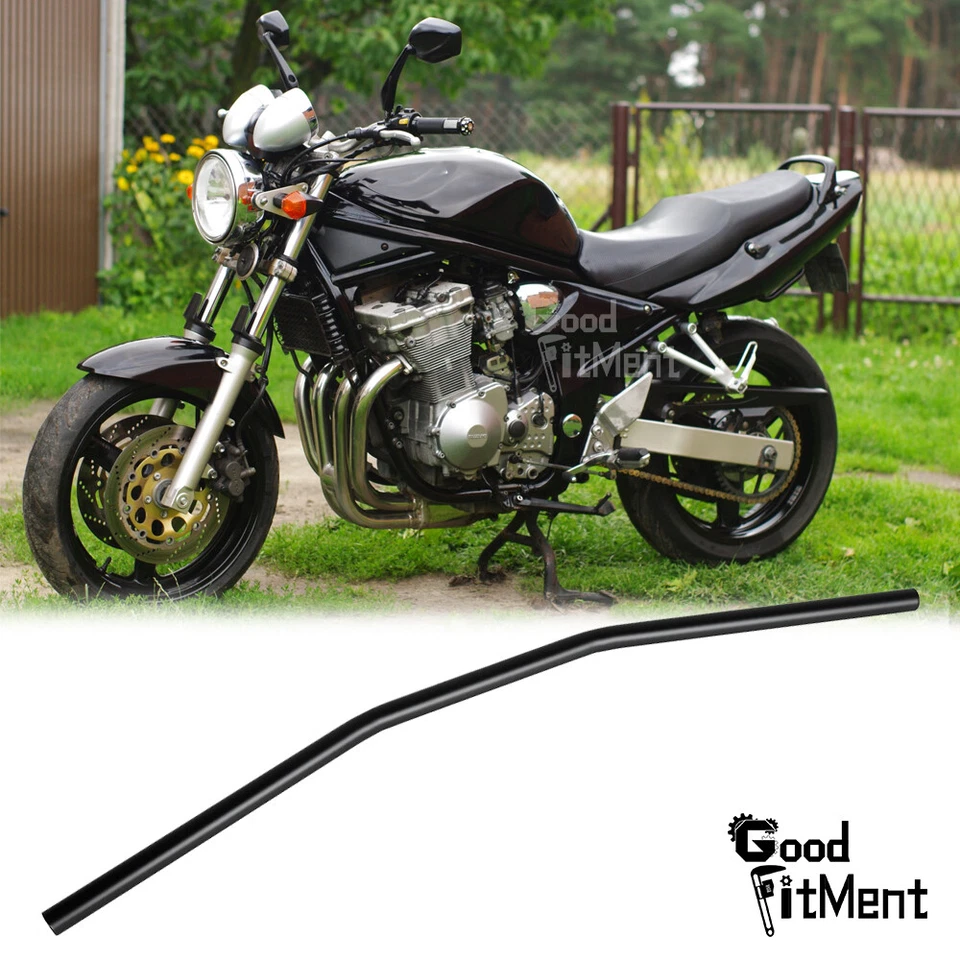 Черный руль мотоцикла Suzuki Bandit GSF 600 1200 1250 1 дюйм 25 мм - Изображение 1 из 4