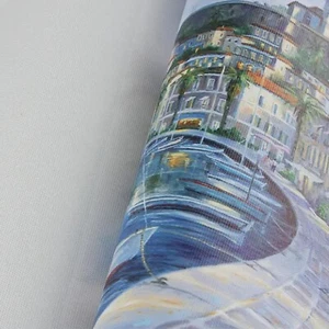 24in x 40 ft，2 rolls，Polyester Inkjet Art Canvas Wide Format Water-based Printer - Afbeelding 1 van 8