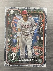 2024 Topps Holiday Holiday Tree Parallel Nick Castellanos #H195 Phillies - Picture 1 of 2