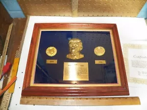 JOHN F. KENNEDY Gedenkmünzensatz 24K vergoldet Plakette zertifiziert 250/2000 - Bild 1 von 8