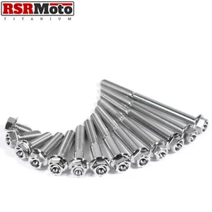 M6 Titanium Hex Flange Bolts Screws 10 15 20 25 30 35 40 45 50 55 60 65 70 x1.0 - Picture 1 of 18