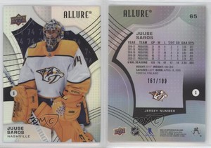 2021-22 Upper Deck Allure Number /199 Juuse Saros #65