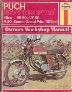 PUCH GRAND PRIX,VS50 S,VZ50 3P,VF50,M50 SPORT SPECIAL HAYNES MANUAL 1972-1976 - Bild 1 von 1