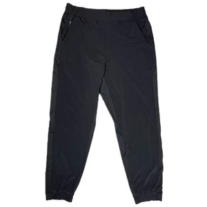 ATHLETA Women's Size 12 Black Brooklyn Lined Pull On Jogger Pant Travel Commuter - Picture 1 of 13