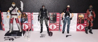 Gi Joe POC Storm Shadow v40 Alley Viper Officer v1 Storm Rider v1 Cyber Viper v2 - Image 1 of 4