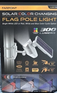 Bandiera Palo Luce, Faretto LED Cambia Colore Auto Attivo Spedizione Gratuita! - Foto 1 di 8