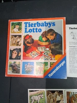1976 Ravensburg Tierbabys Lotto Memory Game Bingo Animals Complete!! - Image 1 of 4