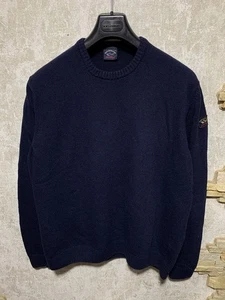 Paul&Shark Eco Wool Blue Sweater Size XXL Fits XL - Picture 1 of 10
