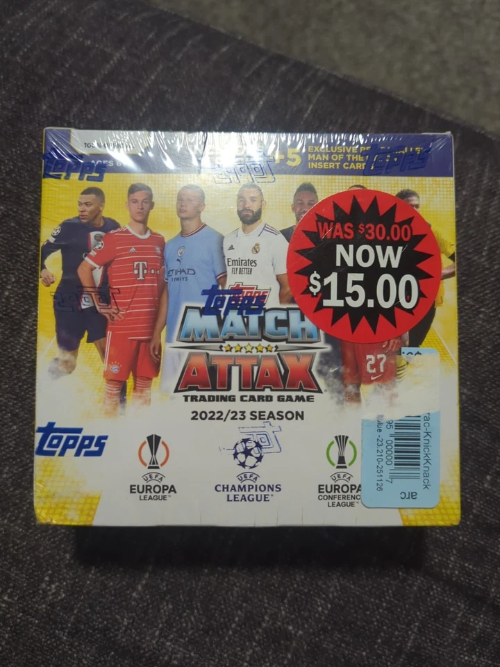 4 boxes 2022/23 Topps Match Attax UEFA Soccer  MONSTER Box-137 Cards
