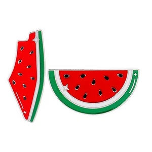 Neu! Sunstarfford's Wassermelone Scheibe Obst Sommer süße Emaille Anstecknadel/ - Bild 1 von 9