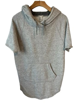 Forever 21 Sudadera con Capucha Para Hombre Talla Pequeña Gris Manga Corta Sudadera Largo Bolsillo Foto 1 de 4