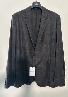 PAUL SMITH 2 Button Patch Pocket Jacket Blazer 55% Silk 45% Wool Size 44 NEW - Image 1 of 4