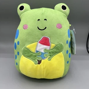 Squishmallow 8 Zoll Limell Frosch mit Eis am Stiel EXKLUSIV Sommer Amphibien Plüsch Brandneu mit Etikett - Bild 1 von 5
