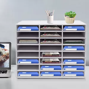 Für Büro Post Sortierer Organizer Holz Literatur Organizer Schreibtisch Rechnung Papier - Bild 1 von 16