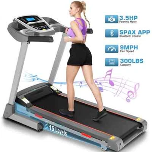 Treadmill 3.25 HP Electric Cardio Running Machine Incline Foldable for Home&Gym - Picture 1 of 16