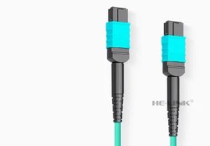 100Meters Armored MPO(F) to MPO(F) Type A 12 Strands OM3 with Fiber Cable Reel - Picture 1 of 3