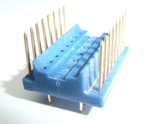 4 x Support test 16 broches double lyre à wrapper DIL DIP - Photo 1/1