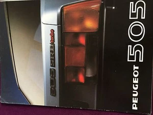 Rare Catalogue Brochure Katalog Peugeot 505 Srd Turbocharger Year 1981 8 Pages - Picture 1 of 1