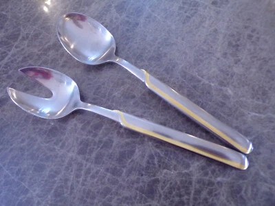WMF Modell Onda Gold Vorleger Salatbesteck 20 cm Cromargan TOP fast wie neu ! - Bild 1 von 2