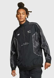 Mens Nike DNA Sportswear Jacket 1/2 Zip CU6726 010 Black/Grey Size S_M_L - Picture 1 of 4