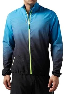 New Reebok Essentials Mens Woven Running Jacket top Sz Small Blue sport - Picture 1 of 2