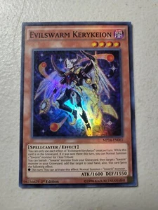 1x Yugioh Evilswarm Kerykeion MP14-EN061 Super Rare 1st Ed LP Free Shipping - Picture 1 of 2