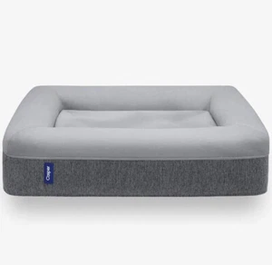 Espuma viscoelástica de felpa para cama de perro Casper azul o gris mediano - Imagen 1 de 17